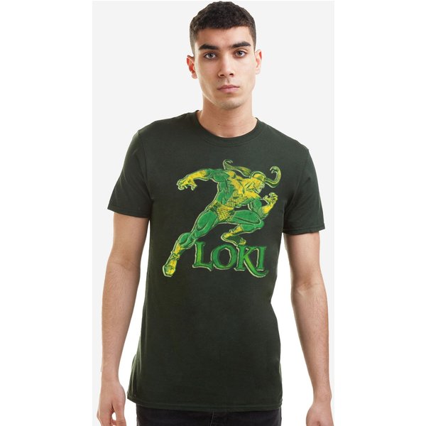 Loki Men's Mischievous T-Shirt Green | Size: Small