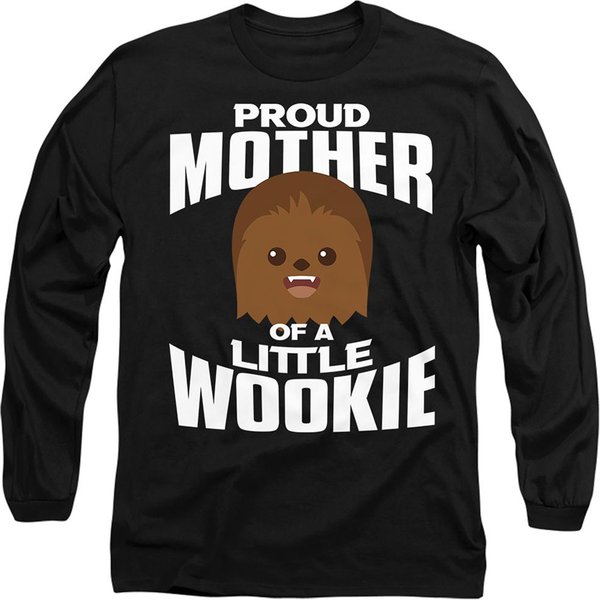 Star Wars Mother's Day Little Wookie Long Sleeve T-Shirt, Black | Size: 2XL