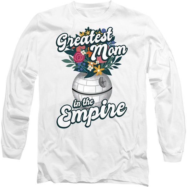 Star Wars Mother's Day Greatest Mom in the Empire Long Sleeve T-Shirt, White | Size: 2XL