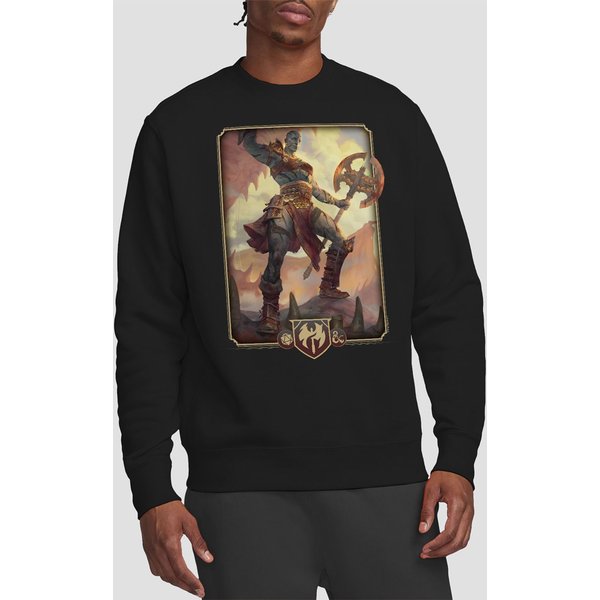 Hasbro Dungeons & Dragons - 2024 Barbarian Key Art Sweatshirt in Black | Size: 2XL