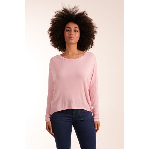 Blue Vanilla Women's Batwing High Low Top in Pink | Size: S/M