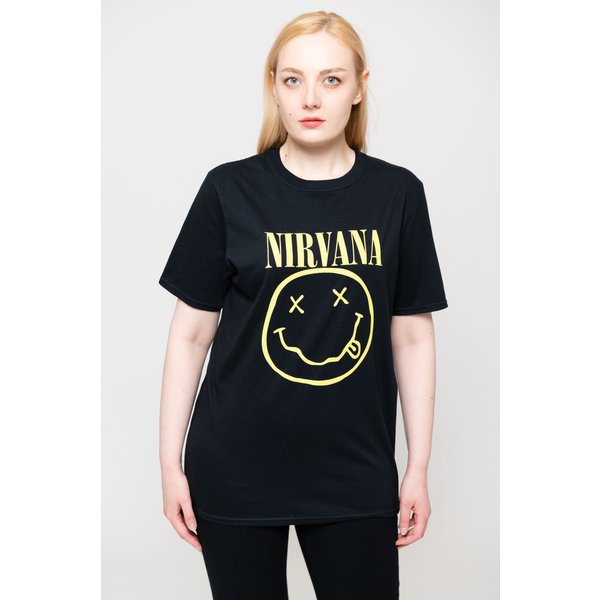 Nirvana Flower Sniffin T-Shirt in Black | Size: 2XL