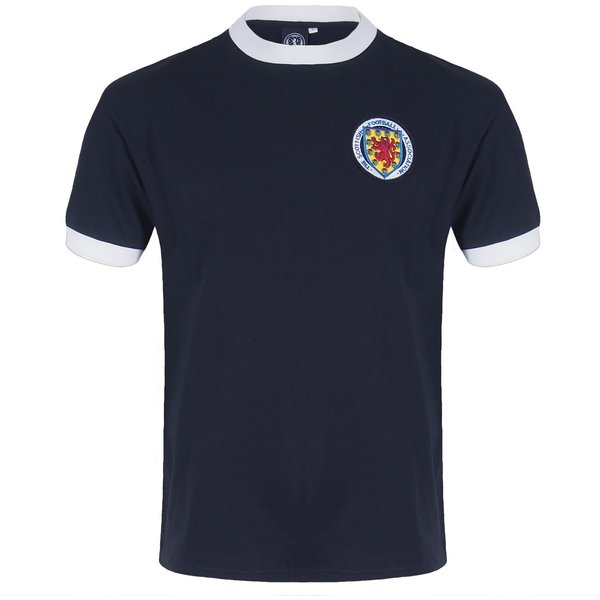 Scottish FA Men's Adults Retro Shirt in Navy | Size: Medium
