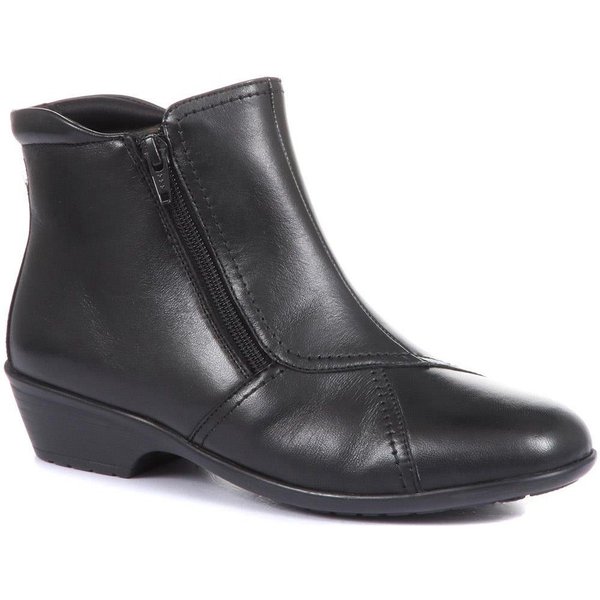 Pavers Women's Wide-Fit Leather Ankle Boots