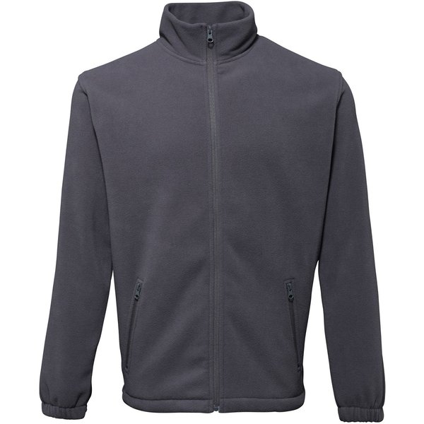 2786 Men's Full Zip Fleece Jacket (280 GSM) in Charcoal | Size: XS