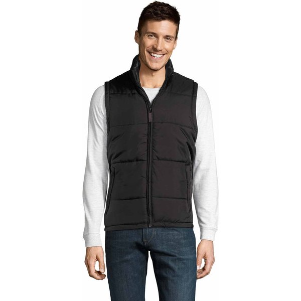 SOL'S Warm Padded Bodywarmer Jacket in Black | Size: 2XL