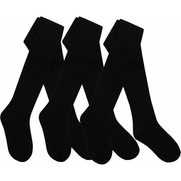 Britwear 3 x School Tights for Children in Black | Size: 11-12 Years