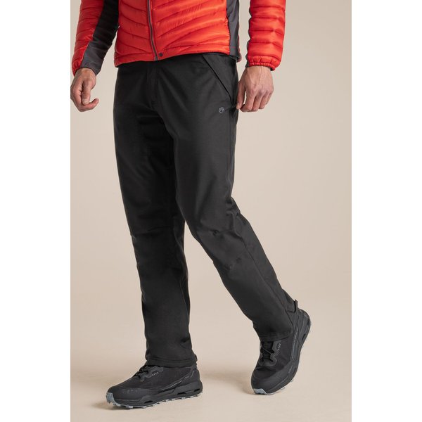 Craghoppers Men's Steall II Thermo Waterproof Trousers in Black | Size: 30R