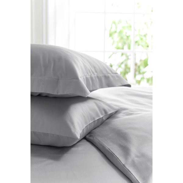 The Lyndon Company 400 Thread Count Sateen Oxford Pillowcase in Grey