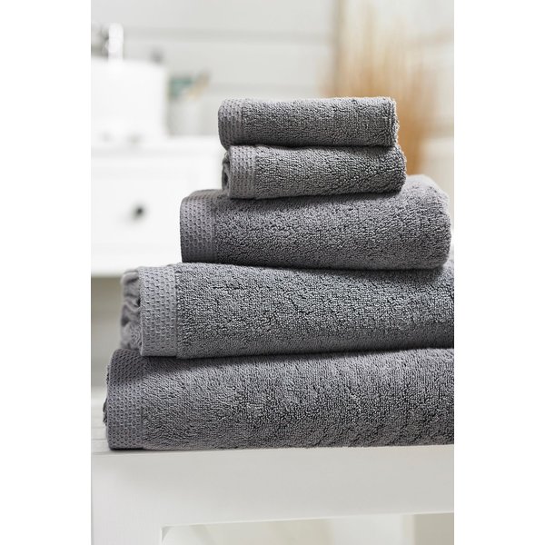 The Lyndon Company Luxury Premium Heavy Quality Egyptian Spa Super Soft Bathroom Towels in Charcoal
