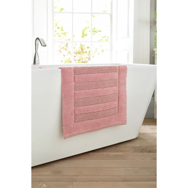 Deyongs Bliss Pima 100% Cotton Bath Mat 50x80cm - Ultrasoft 1600gsm Plush Bathroom Rug in Light Pink