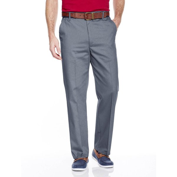 Chums Men's Stain & Water-Resistant Cotton Chino Trousers in Grey | Size: 32L