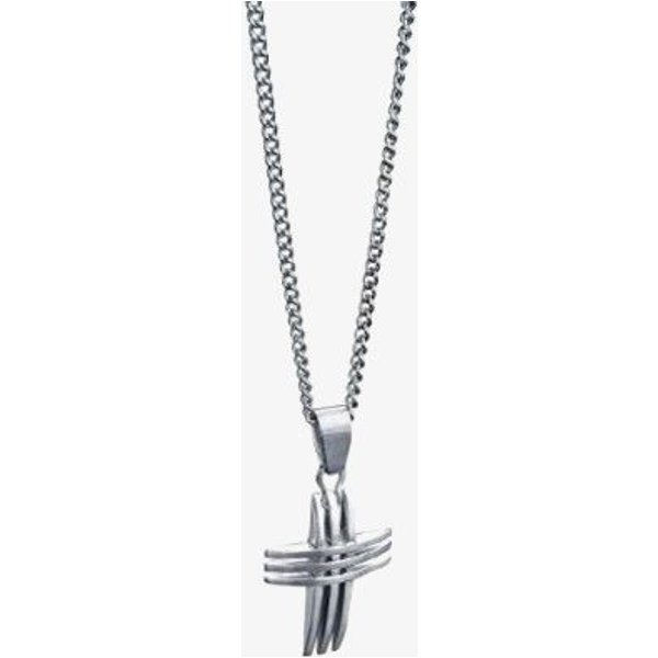 Fred Bennett Men's Cross Pendant FB-P2563 in Silver | Size: Standard