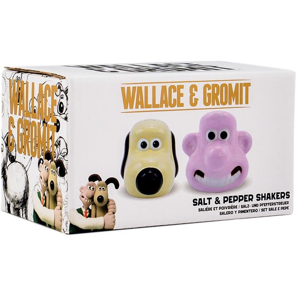 Half Moon Bay Wallace & Gromit Salt & Pepper Shakers