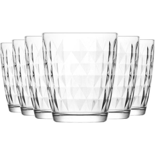 LAV Artemis Water Glasses - 340ml - Clear - Pack of 12