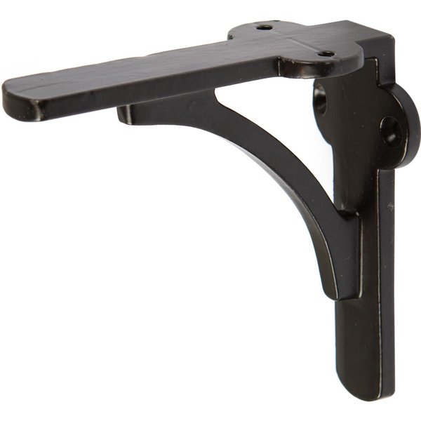 Hammer and Tongs Hammer & Tongs Curved Iron Shelf Bracket - D100Mm - Black, Black