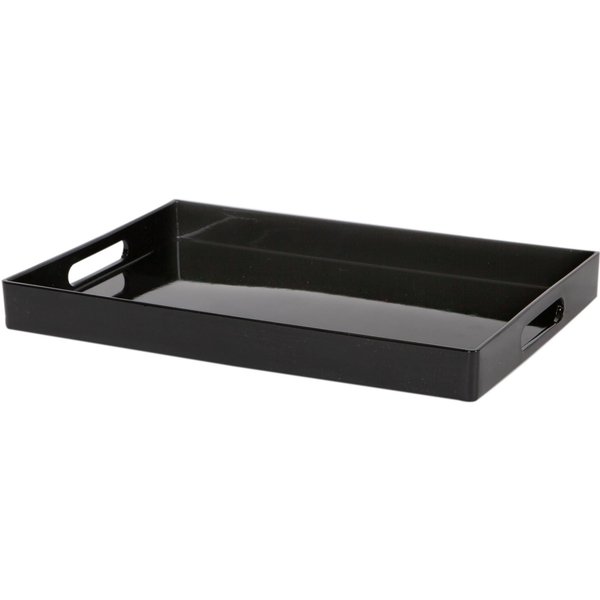 Argon Tableware Rectangle Serving Trays - 34.5 X 25Cm - Black - Pack Of 6, Black