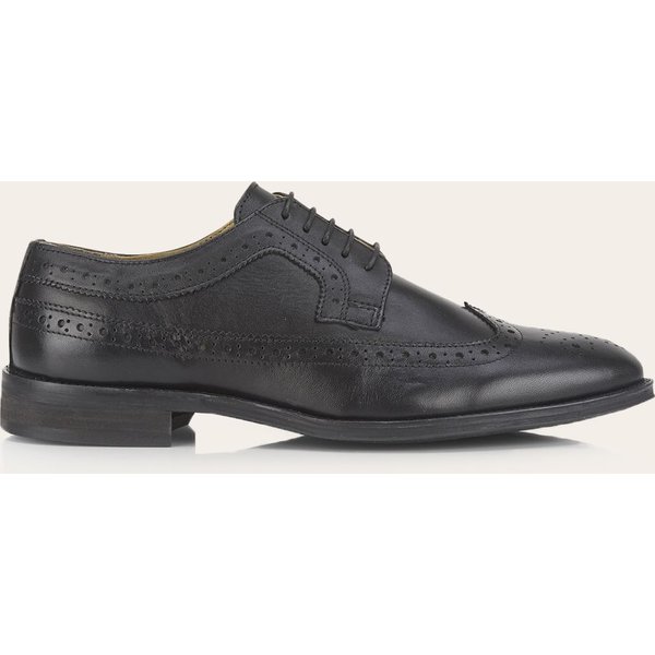 CATESBY ENGLAND Men's George Comfort Flex Leather Brogue Shoes in Black | Size: 11