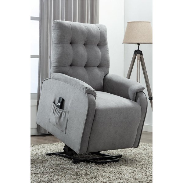 Charlbury Rise Fabric Recliner - Dove Grey, Grey