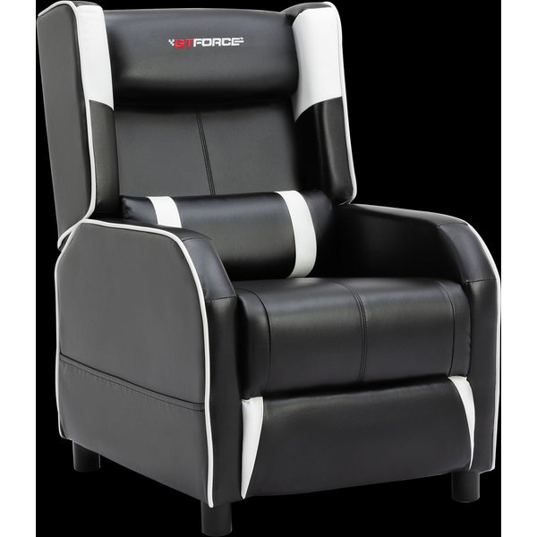 Ranger X Pushback Recliner Chair - Black and White, White