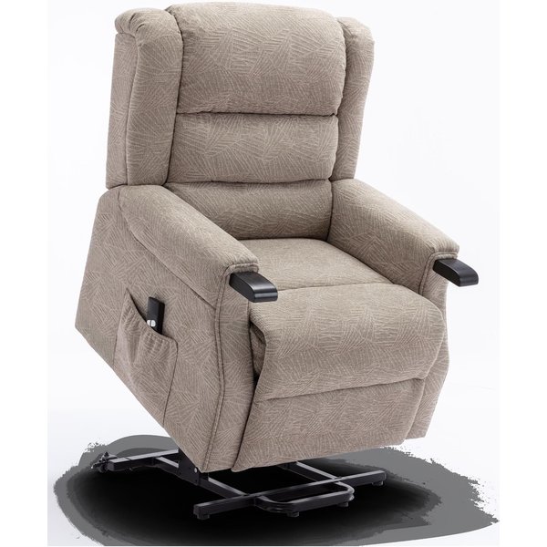Ashfield Fabric Rise Recliner - Mocha, Brown