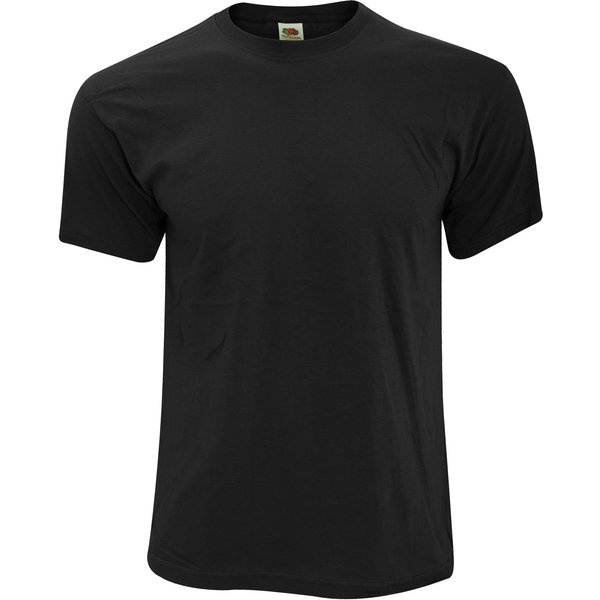 Fruit of the Loom Men's Original T-Shirt in Black | Size: 2XL