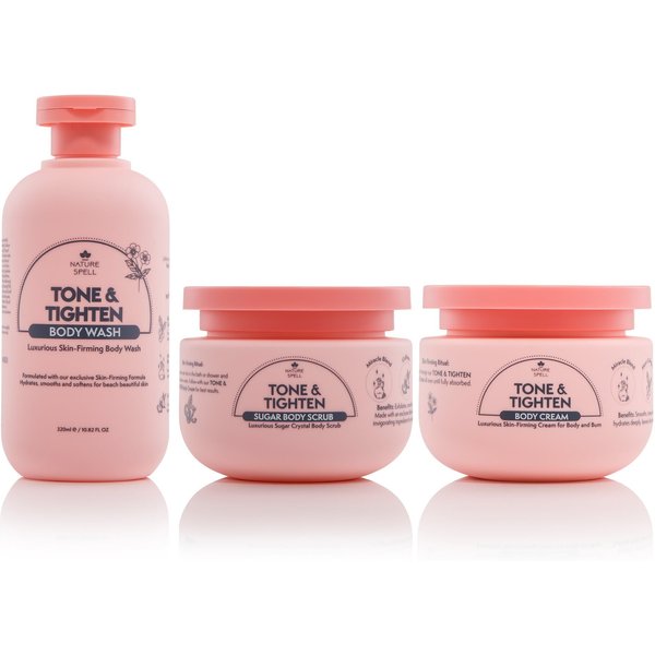 Nature Spell Tone & Tighten Skin Firming Gift Set in Pink