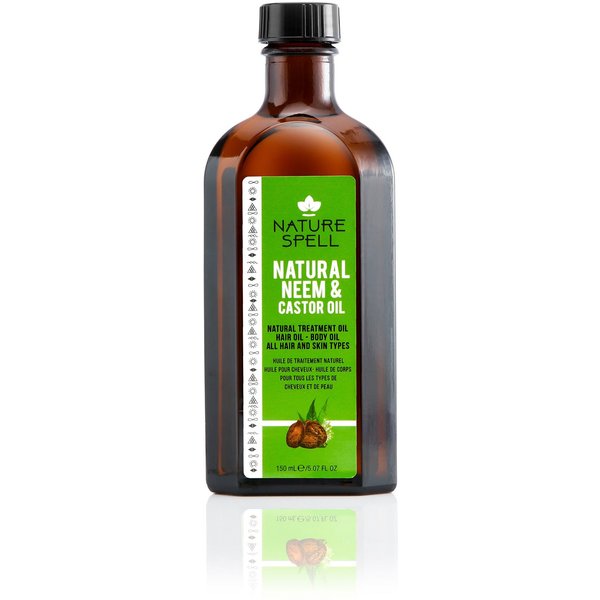 Nature Spell Neem & Castor Oil For Hair & Body in Orange