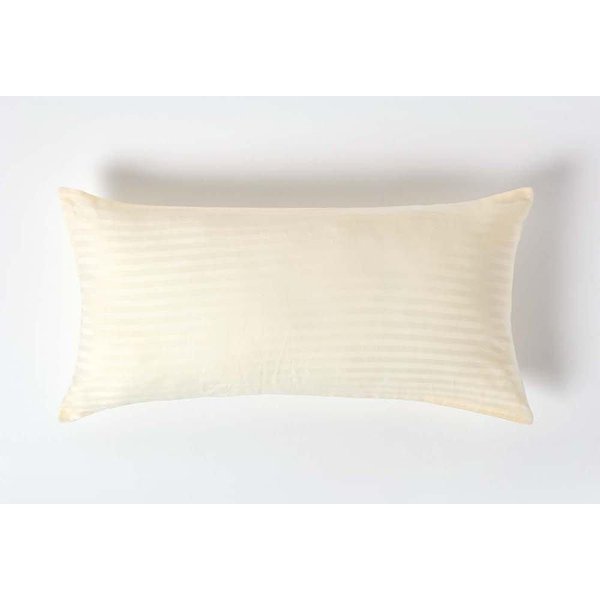 Homescapes Continental Egyptian Cotton Pillowcase 330 TC, 40 x 80 cm in Bright Yellow