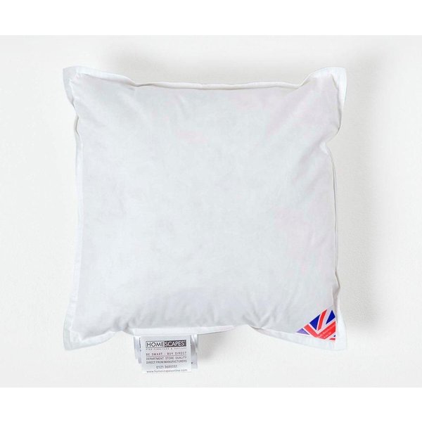 Homescapes Duck Feather Cushion Pads - Luxury Cushion Filler & Inserts in White | Size: 30 cm x 50 cm
