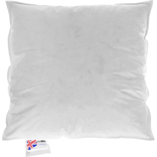 Homescapes Goose Feather & Down Cushion Pads Inner Insert Filler in White | Size: 55 cm x 55 cm