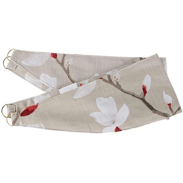 Homescapes Anita Floral Tie Back Pair in Red