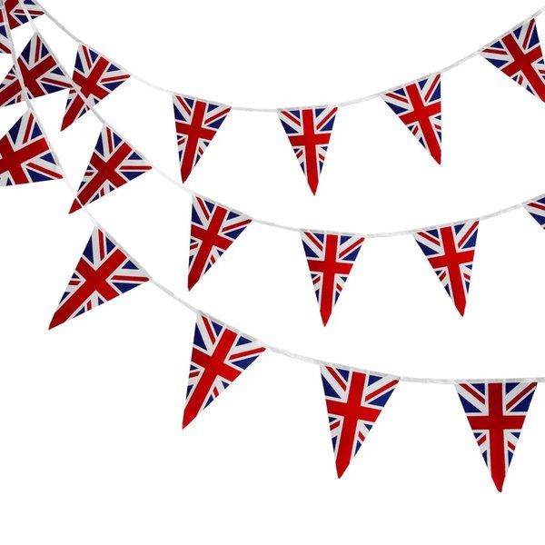 Monstershop 3 x Union Jack Flag Bunting 10m