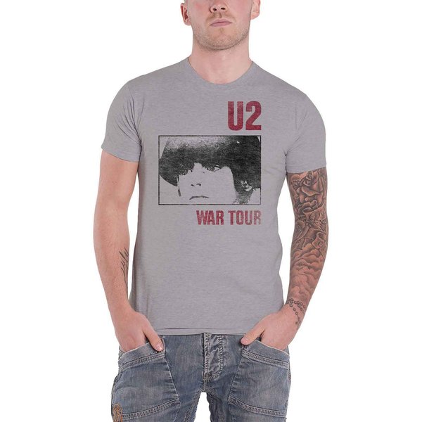 U2 War Tour T-Shirt in Grey | Size: Large