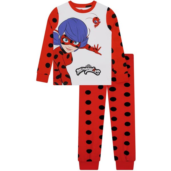 Miraculous Girl's Ladybug Pyjamas in Red | Size: 11-12 Years