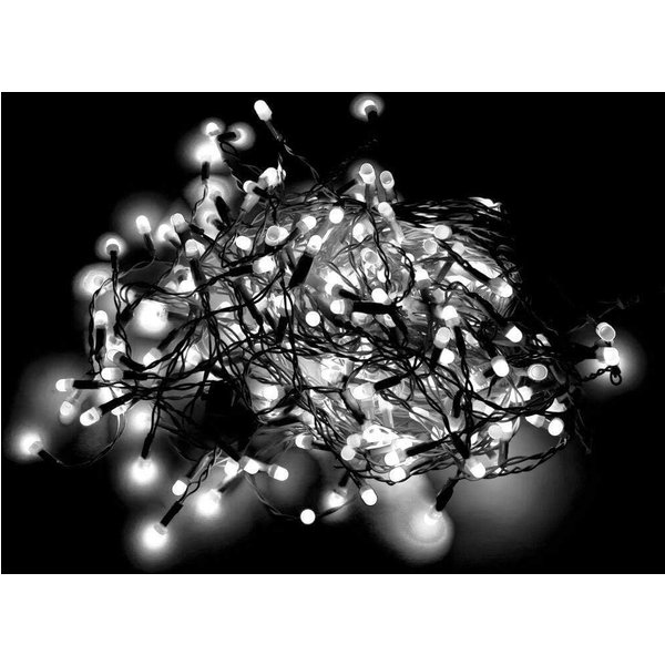 Shatchi 750 Cool White Compact LEDs Green Cable with 8 Effects Multifunction Auto Memory Christmas