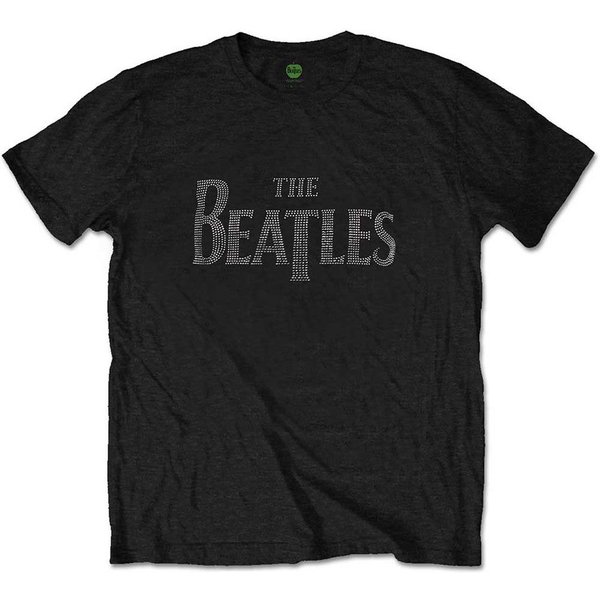 Beatles Drop T Diamante T-Shirt in Black | Size: Small