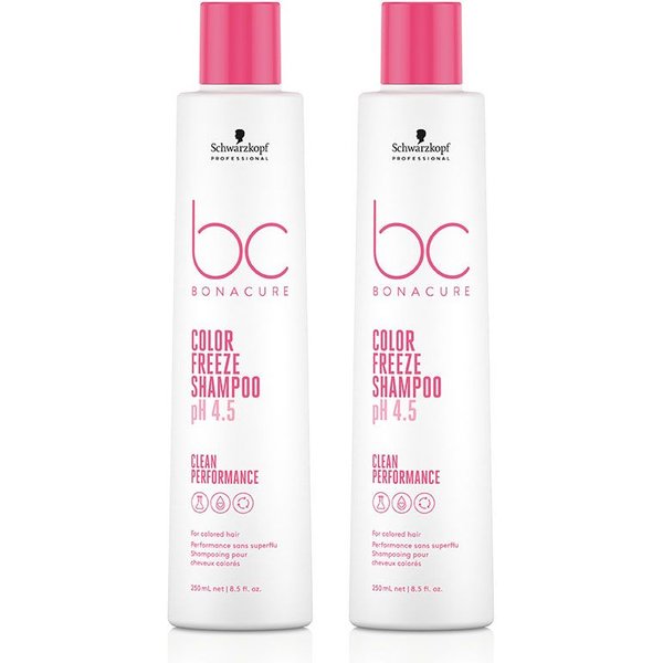 Schwarzkopf BC Clean DOUBLE Color Freeze Shampoo 250ml in Clear