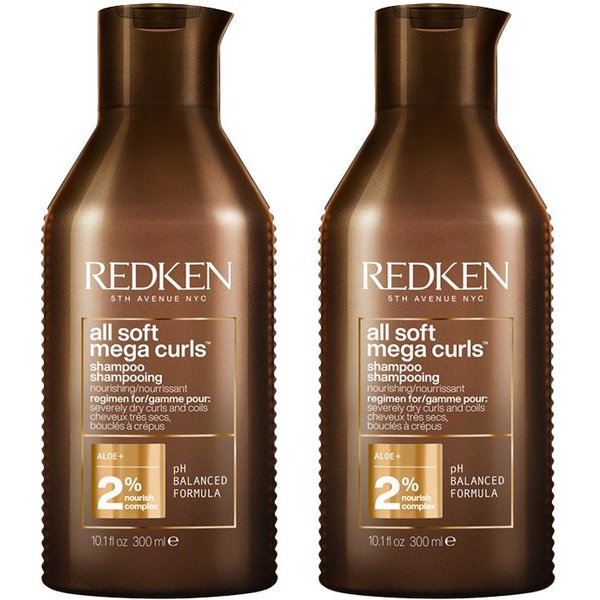 Redken All Soft Mega Curl Shampoo 300ml Double in Clear