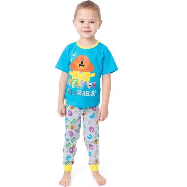Hey Duggee Boy's Toddler Short Sleeve Long Leg Pyjama Set (Blue) in Blue | Size: 18-24 m