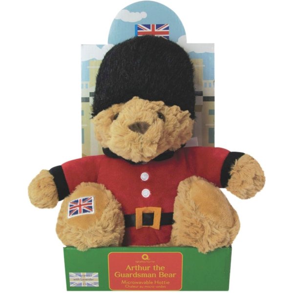 Aroma Home Microwavable Plush Hottie Arthur The Royal Guardsman Bear in Brown