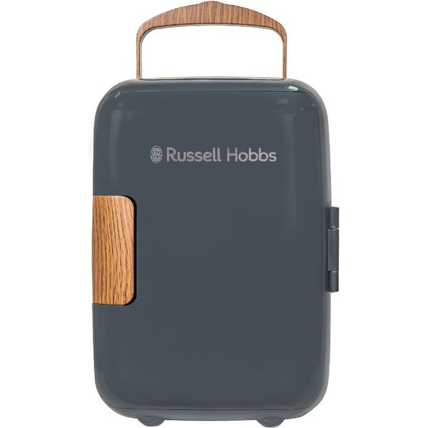Russell Hobbs 4L Mini Cooler for Makeup, Drinks, Cosmetics in Grey
