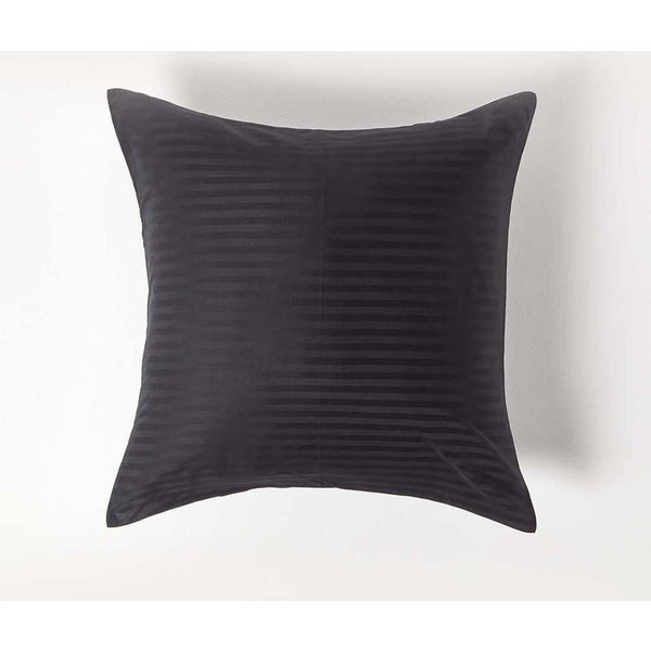 Homescapes Continental Pillowcase Egyptian Cotton 330 TC, 60 x 60 cm in Black