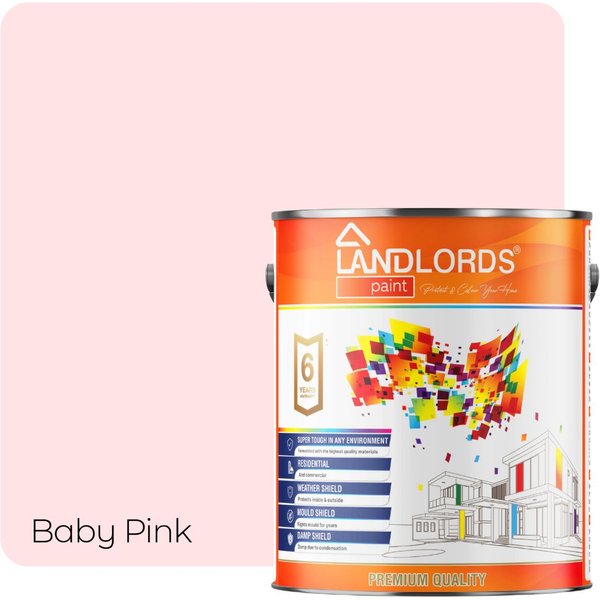 LANDLORDS PAINT Interior Paint - 2.5L in Baby Pink