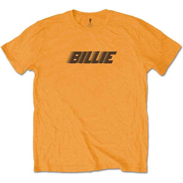 Billie Eilish Racer Logo & Blohsh T-Shirt in Orange | Size: 2XL