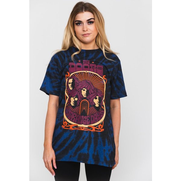 Doors Strange Days Tie Dye T-Shirt in Blue | Size: Large