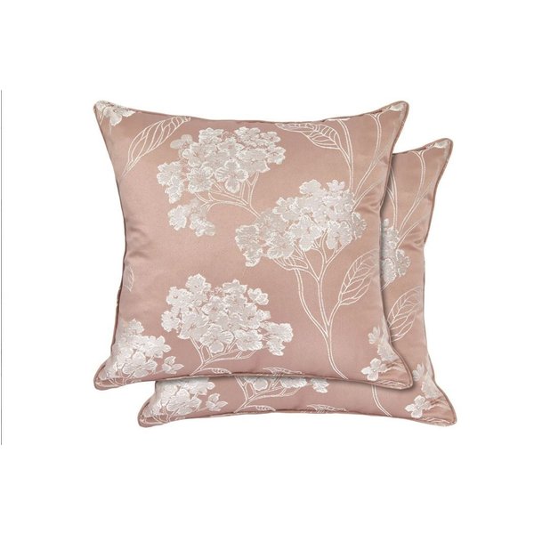 New Edge Blinds Newedgeblinds English Garden Cushion Cover In Blush Pink, Pink