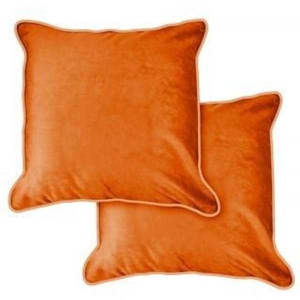 New Edge Blinds Newedgeblinds Plush Velvet Cushion Cover In Burnt Orange