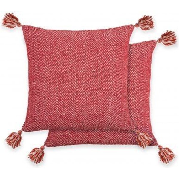 New Edge Blinds Newedgeblinds Hartley Cushion Cover In Red Red, Red