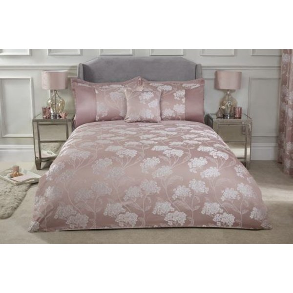 New Edge Blinds Newedgeblinds English Garden Duvet Set In Blush Pink, Super King, Pink